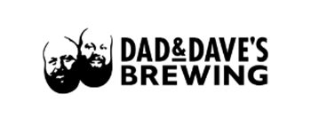 Dad & Dave's Brewing logo with faces.